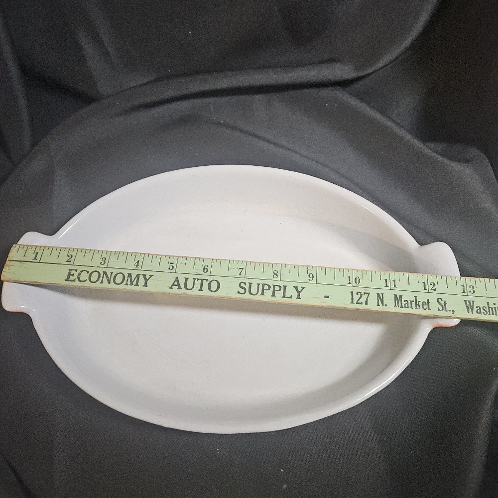 Vintage Prizer Ware flame orange cast iron enamel Oval baking dish - Picture 11 of 14